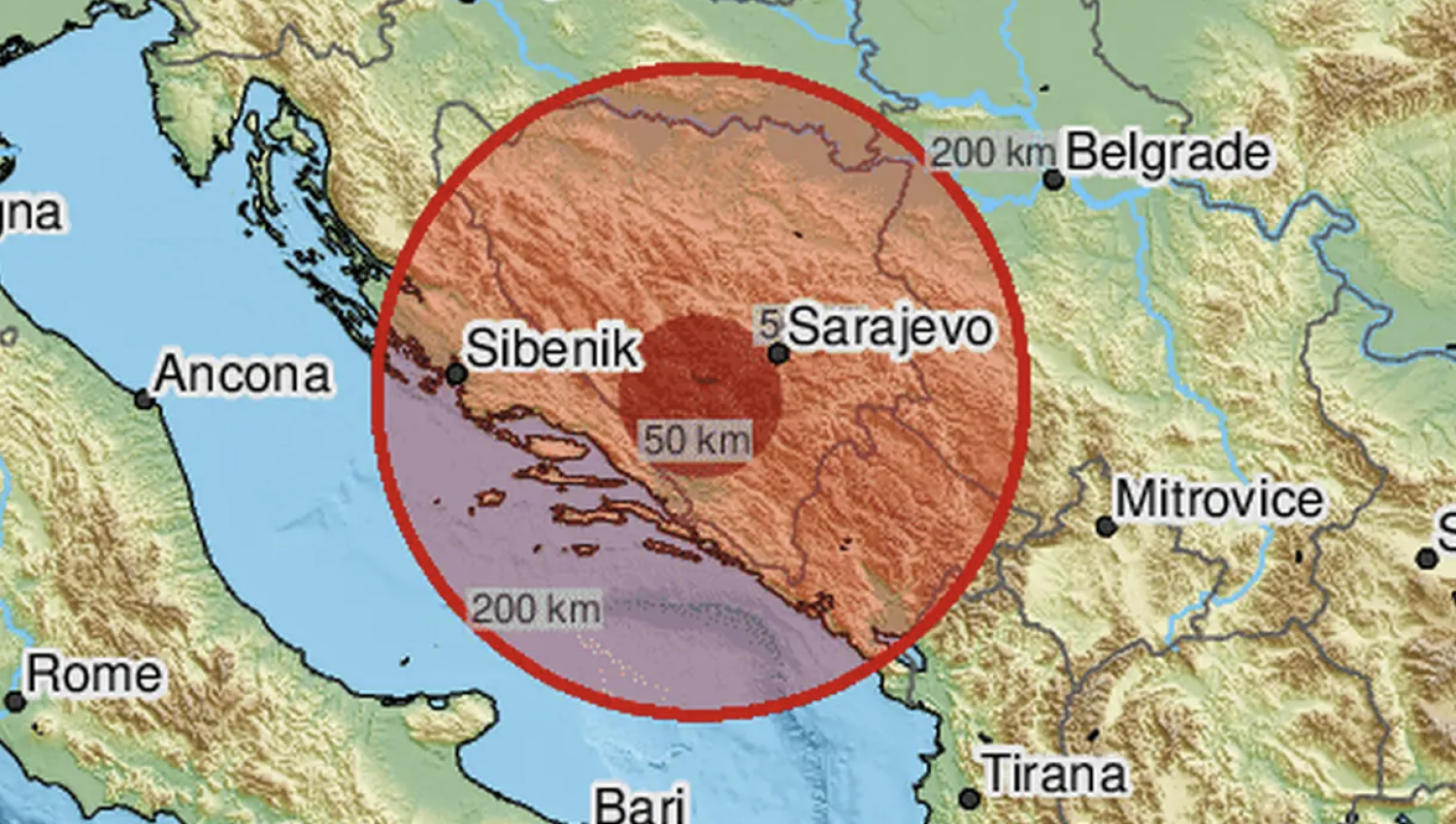 Hercegovinu zatresao potres od 3,4 stupnja Richtera